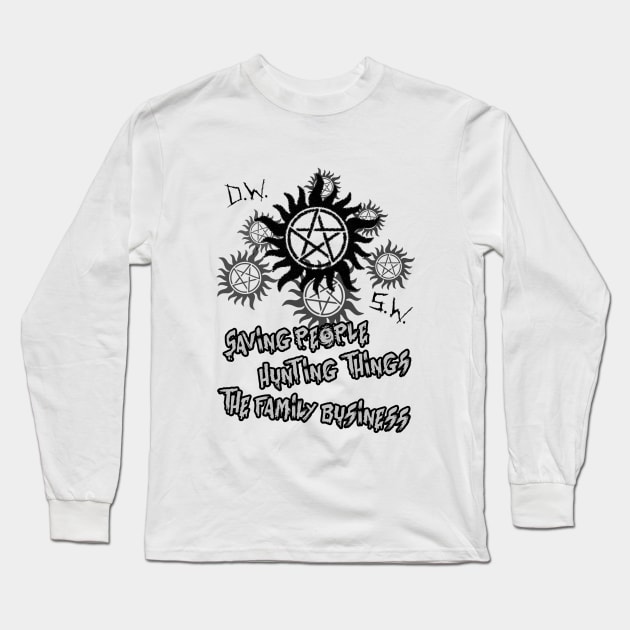 Family Business Long Sleeve T-Shirt by Winchestered